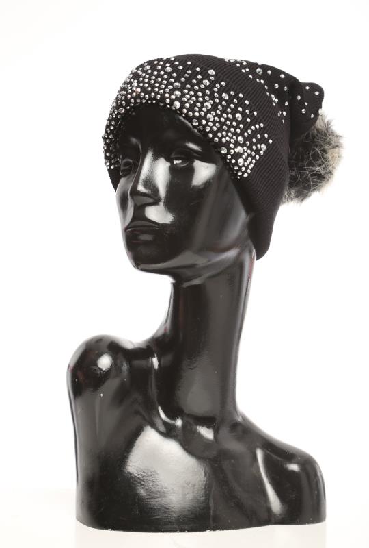 Stud beanie, fold over design
