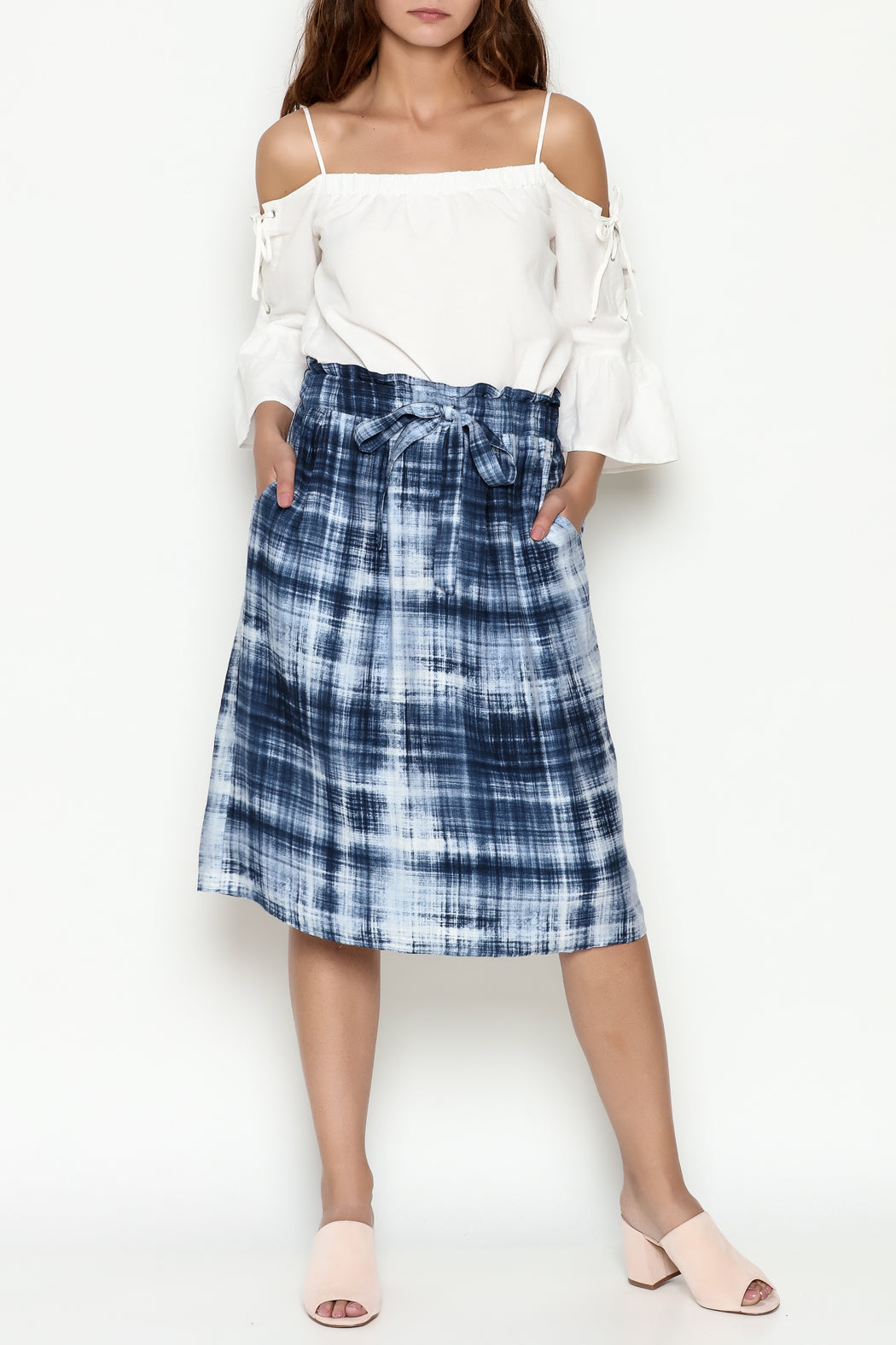 midi skirt, printed skirt