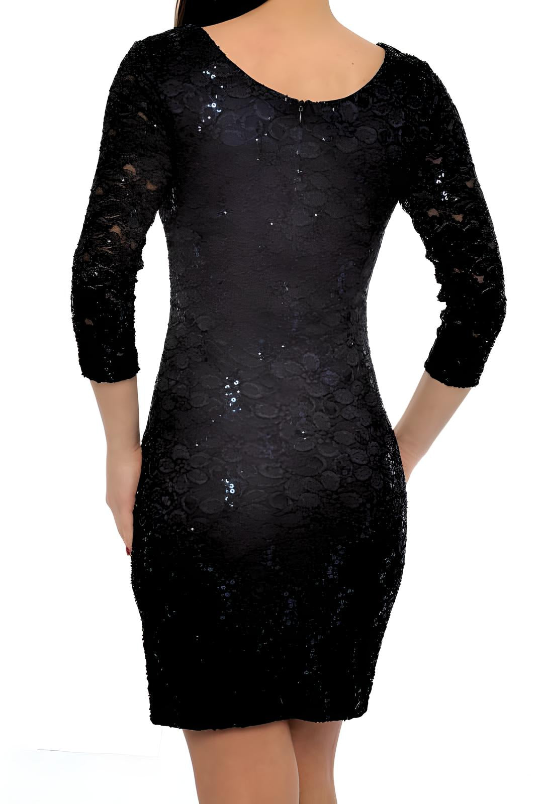 SEQUIN LACE DRESS - Marvy Fashion Boutique