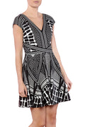GEO PRINT DRESS - Marvy Fashion Boutique