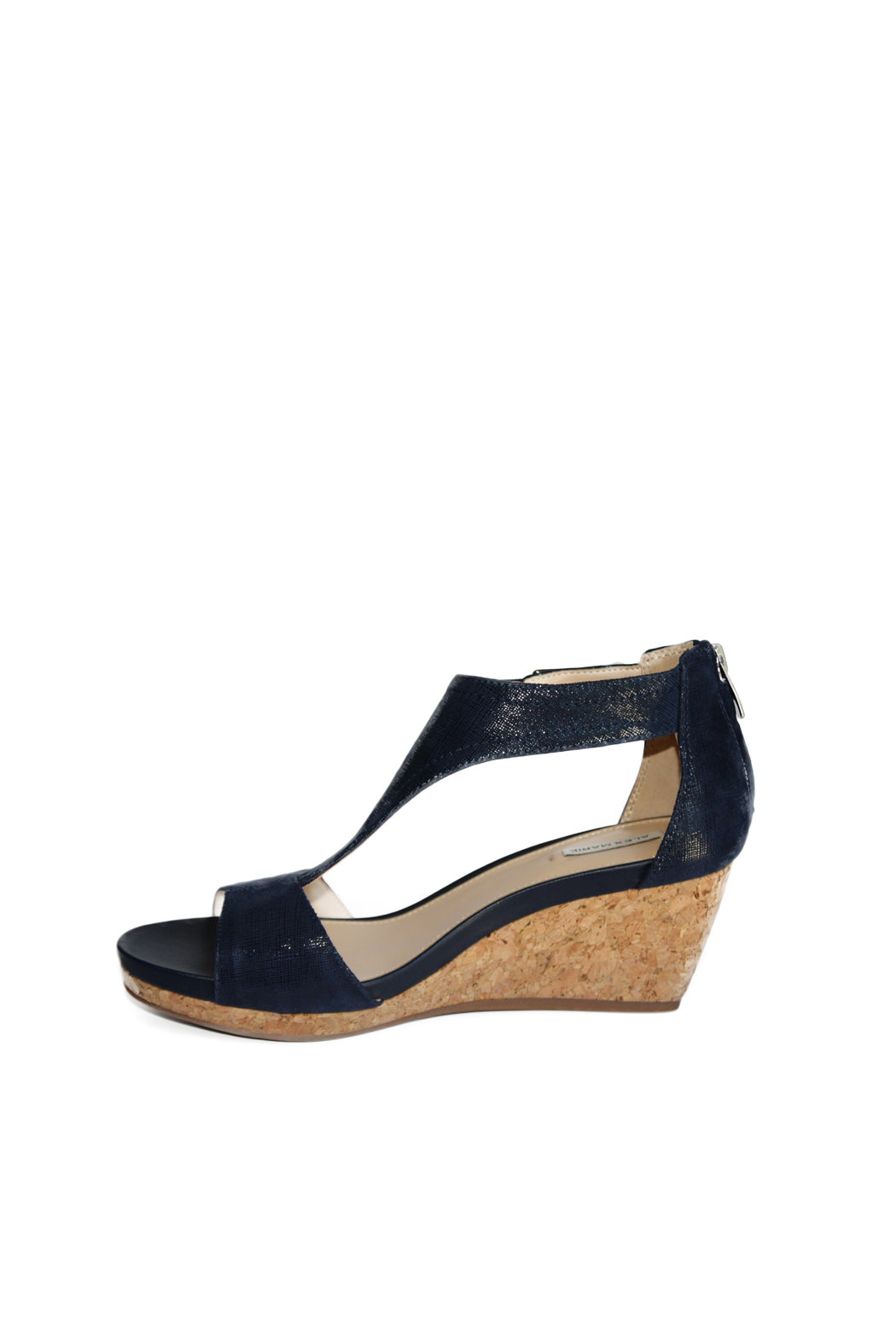 Alex Marie Navy wedge sandals , leather  