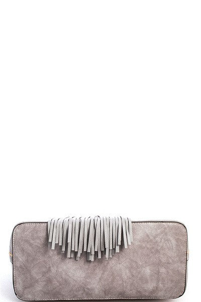 STUD EMBELLISHED SATCHEL - Marvy Fashion Boutique