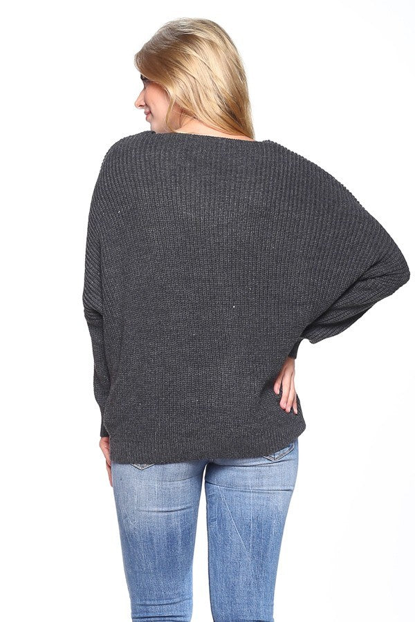 Dolman Sleeve Sweater - Marvy Fashion Boutique