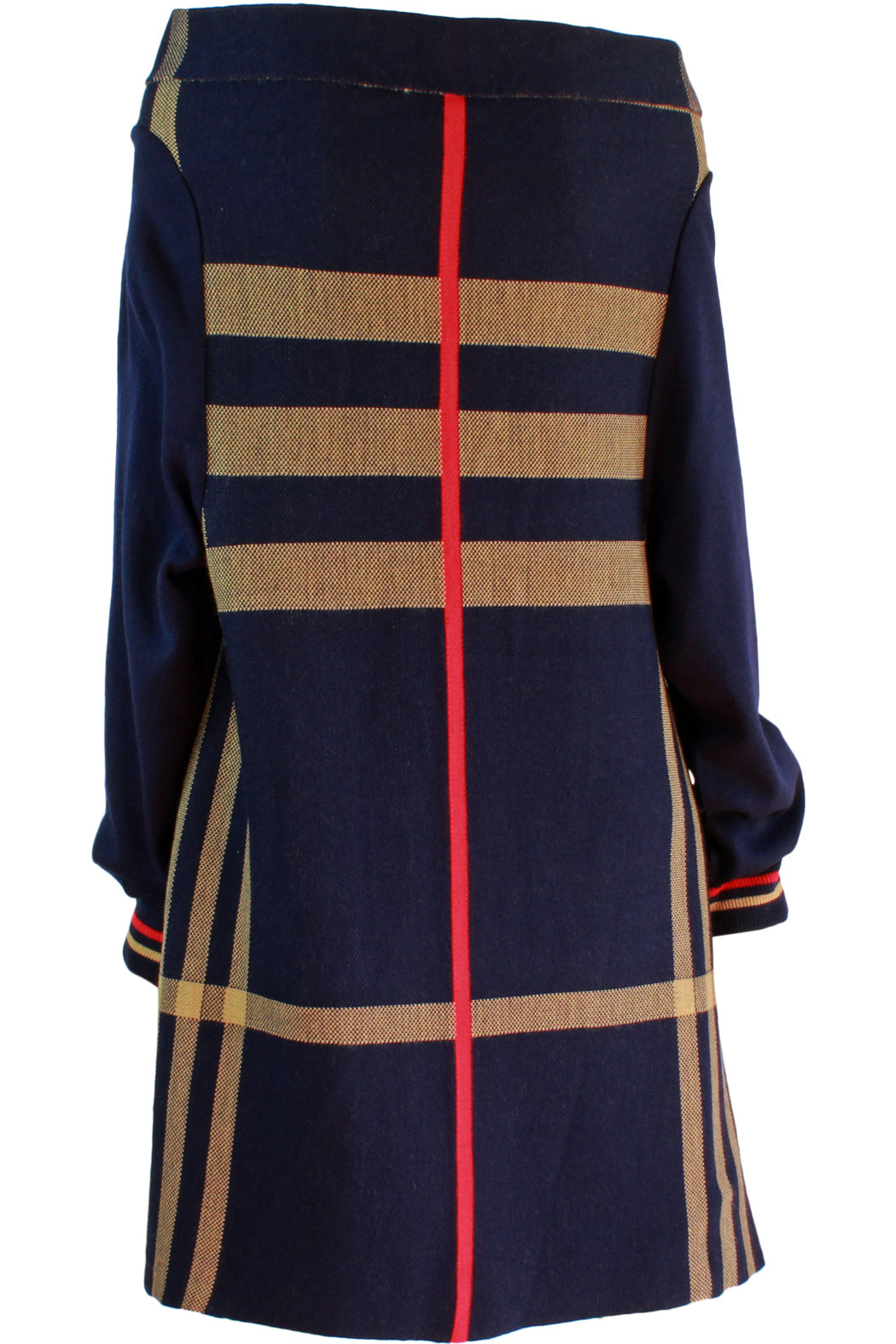 PLAID PRINT CARDIGAN - Marvy Fashion Boutique