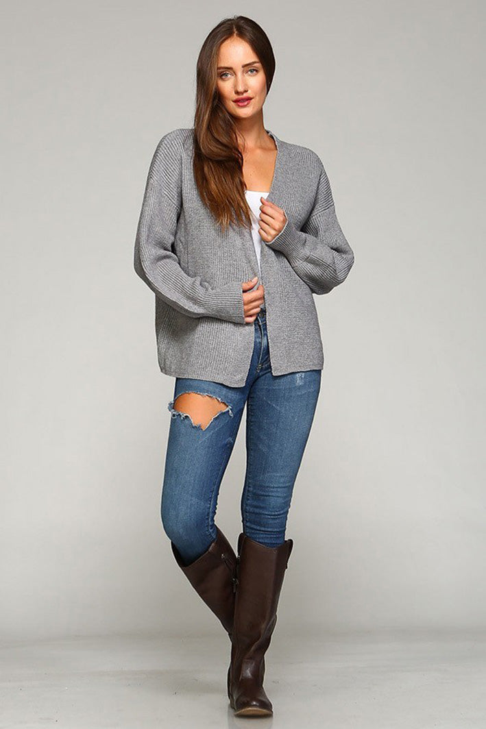 Open Front Cardigan - Marvy Fashion Boutique