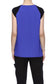 mesh inserted, blouse, blue top, sleeveless, 